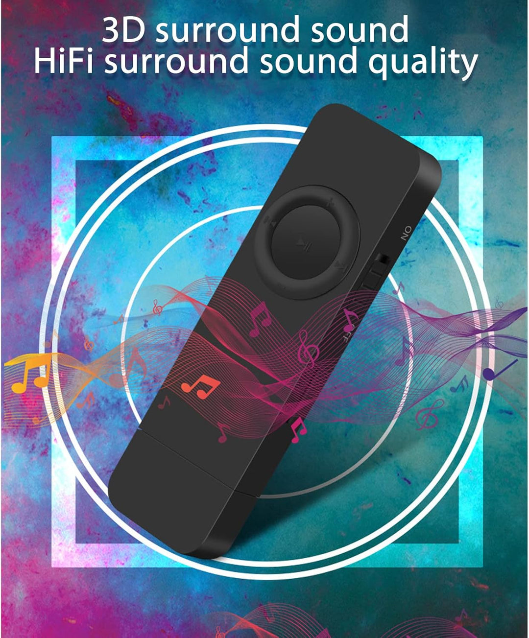 MP3-Player, U-Disk-Musikplayer mit 8 GB Speicher, 64 GB Erweiterbarer, Verlustfreier HiFi-Stereo-Aud