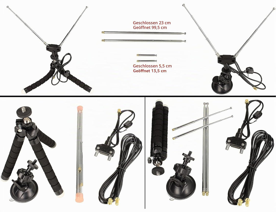 Impulsfoto Mehrzweck Dipol Antennen Kit/VHF UHF bis 1,5GHz ﴾ 02 ﴿, ﴾ 02 ﴿