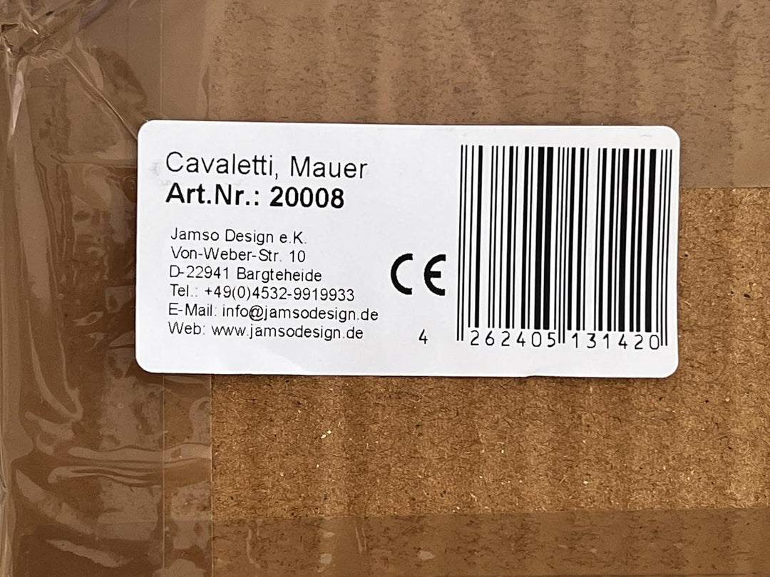 Cavaletti mit Mauer-Motiv | Springhürde für Hobby Horse, Steckenpferde | 4 Höhen | Ergänzung Reitspi