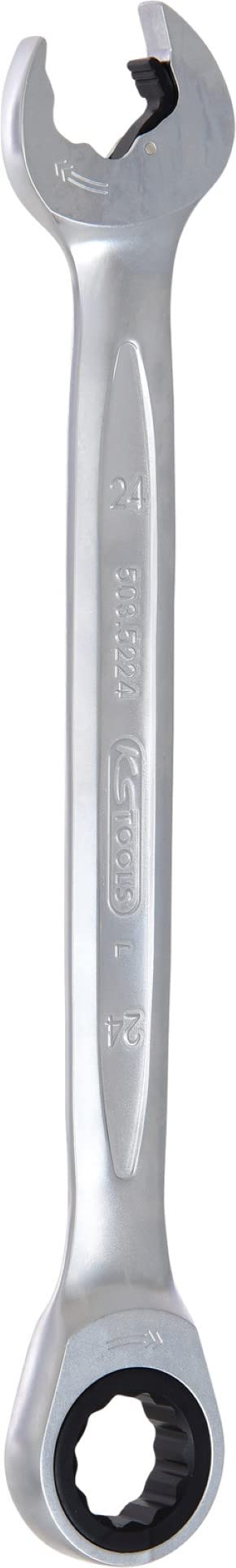 KS Tools KS 504 Tools 503.5224 DUO GEARplus Ringmaulschlüssel,Maul-Ratschenfunktion 24mm, 24mm