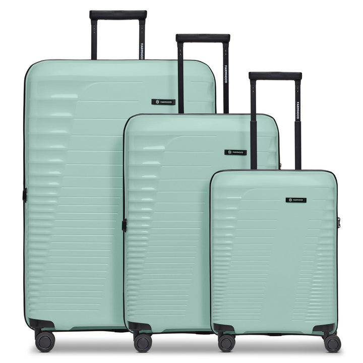 Farmhood Eco Edition nachhaltiges Hartschalen Koffer-Set 3-teilig | Trolleys mit Dehnfalte erweiterb