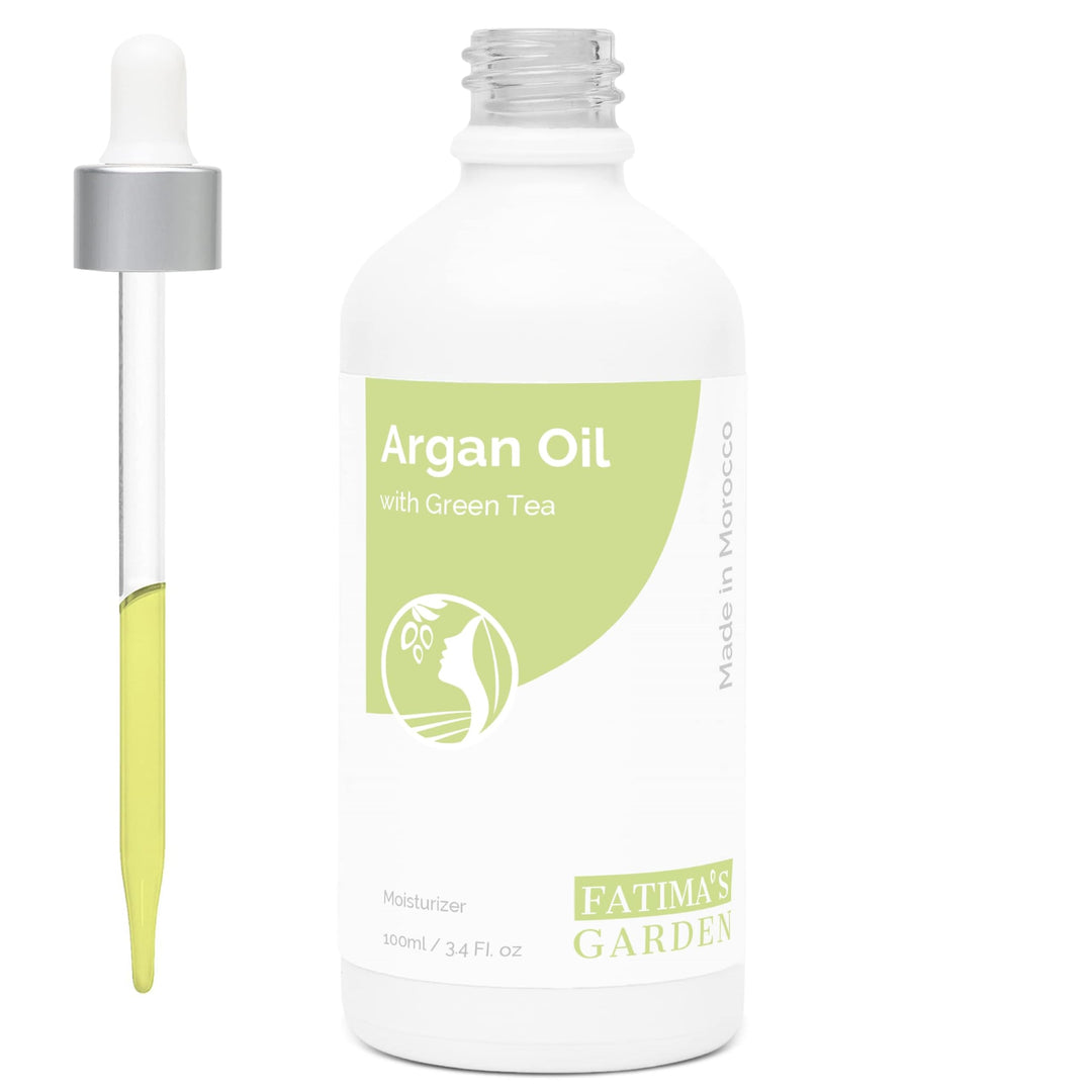 Fatima's Garden Argan- & Grünteeöl - Anti-Aging Feuchtigkeitscreme, 100ml Arganöl mit grünem Tee 100
