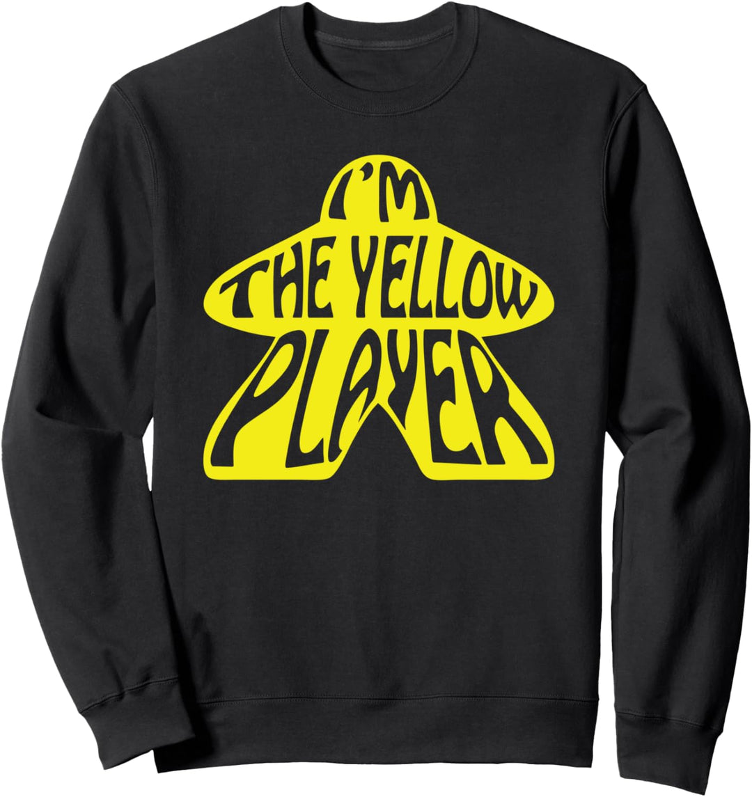 Ich bin der gelbe Spieler Meeple Brettspieler Tabletop Sweatshirt