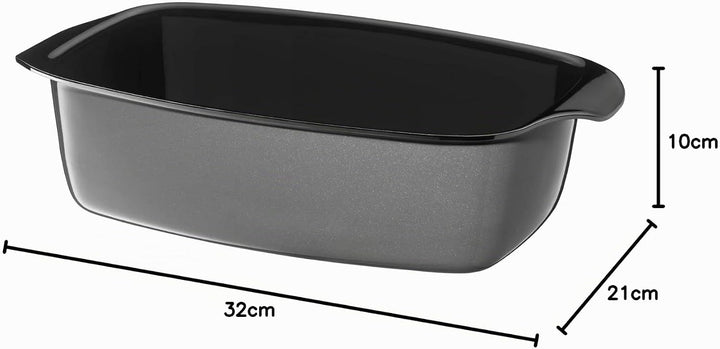 WMF Fusiontec Bräter, rechteckige Form, 32 x 21 cm, perfektes Braten, homogene Kochergebnisse, kratz