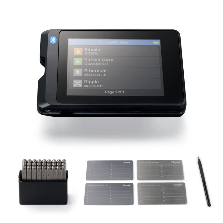 SecuX Deluxe – W20 + XSEED Plus – Krypto-Brieftasche mit Touchscreen, Bluetooth, NFT-Unterstützung +