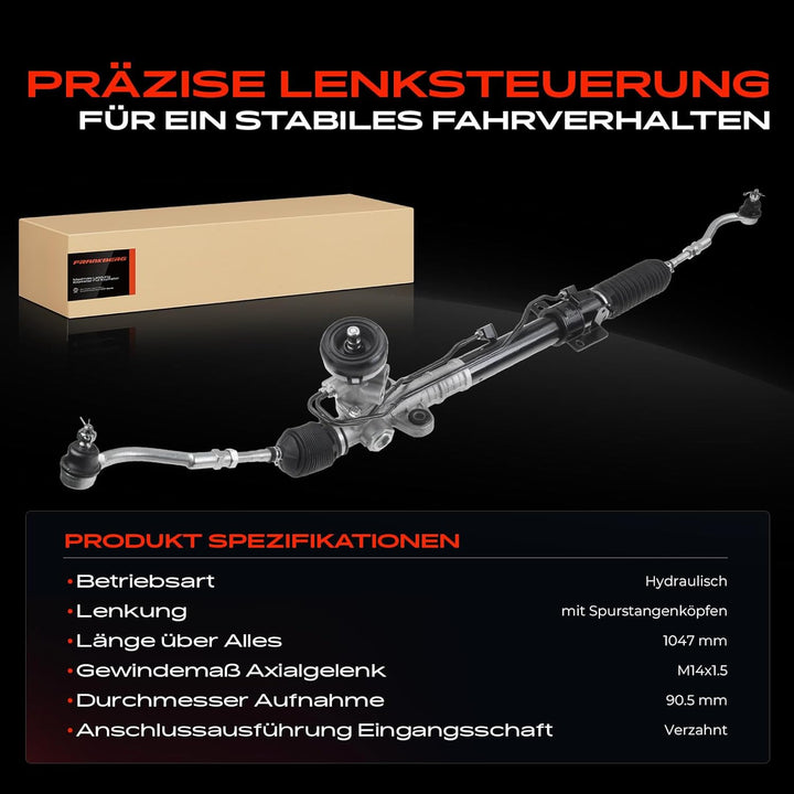 Frankberg Lenkgetriebe Servolenkgetriebe Hydraulisch für Linkslenker Kompatibel mit Accent III MC 1.