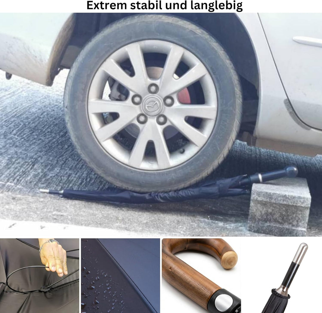 Sicherheitsschirmit Videokurs | Verteidigungs Abwehr Schirm | Selbstverteidigung | 3 Grössen Knauf B