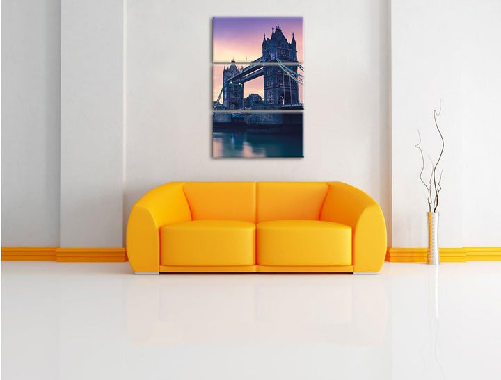 London 3-Teiler Leinwandbild 120x80 Bild auf Leinwand, XXL riesige Bilder fertig gerahmt mit Keilrah