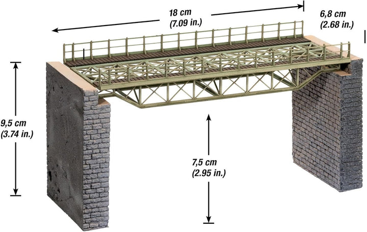 Noch 67024 - Brückenfahrbahn gerade Bausatz