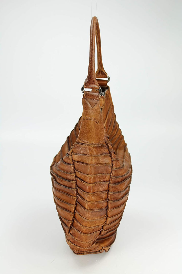 FREDsBRUDER Handtasche Riffeltier S Einheitsgrösse Cognac (Braun), Einheitsgrösse Cognac (Braun)