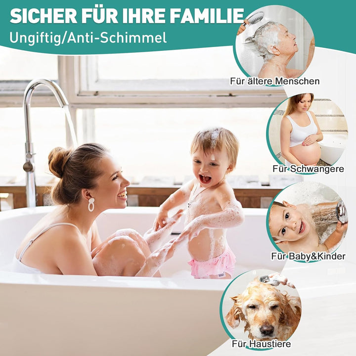 Mofonky Duschmatte rutschfest Antirutschmatte Dusche: 70 x 70 cm Gross Eckduschmatte Dreieckig Dusch