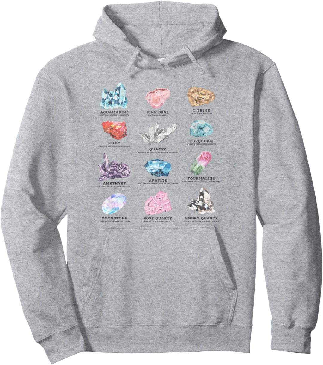 Trendy Crystal Chart Pullover Hoodie