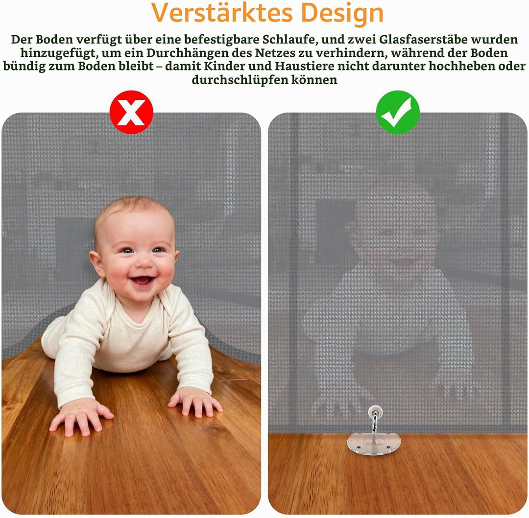Treppenschutzgitter Türschutzgitter Ausziehbar,Verstellbares und Erweitertes Sicherheitsgitter,Abspe