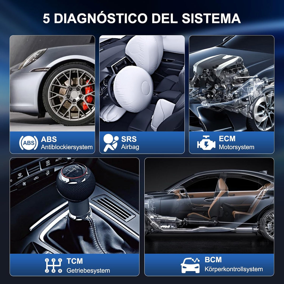 Auto Diagnosegerät, MUCAR CS5 OBD2 Diagnosegerät Mit 5 Systemdiagnosen (ECM/SRS/ABS/BCM/TCM), KFZ Di