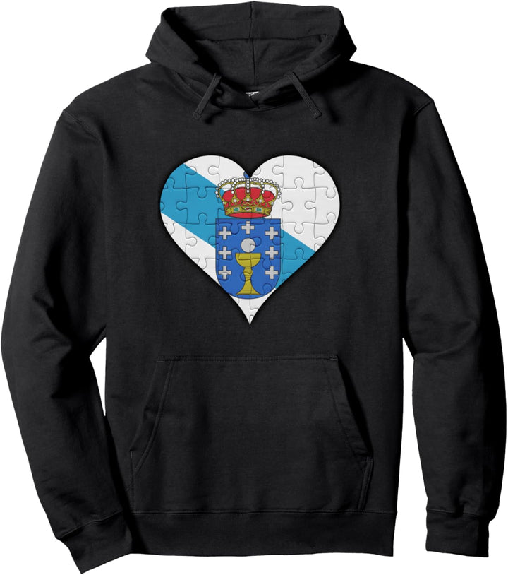 Galizien Galizische Flagge Herz Pullover Hoodie