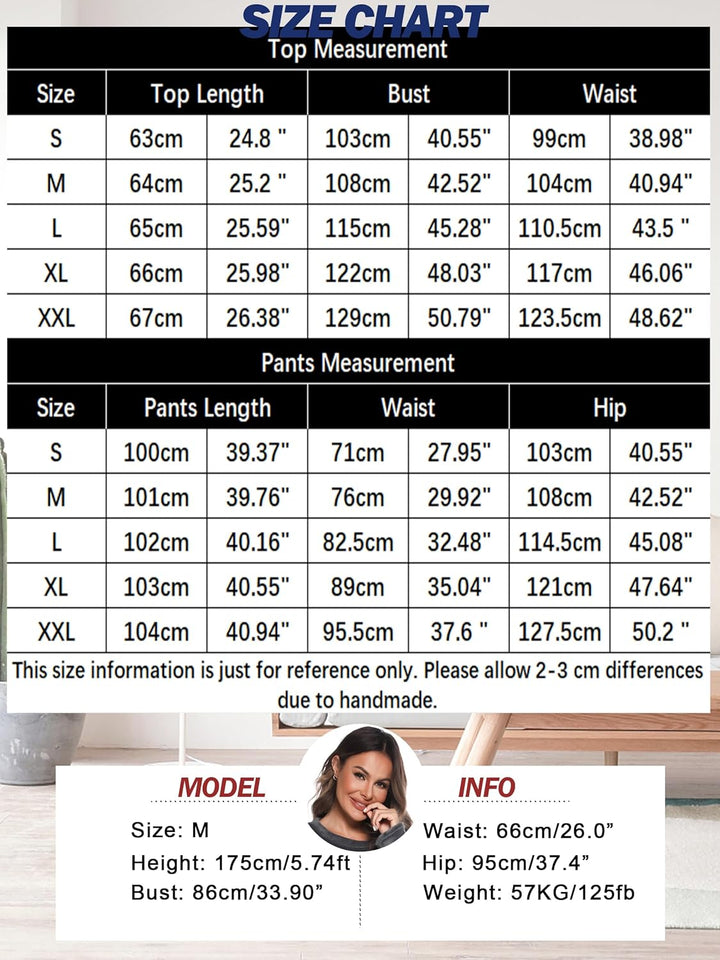 Lovasy Fleece Schlafanzug Damen Lang Winter Warmer Pyjama Set Flauschiger Frottee Schlafanzüge für D