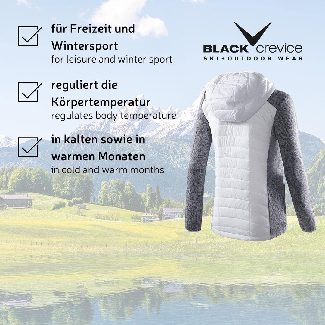 Black Crevice Damen Hybridjacke (weiss, 38)