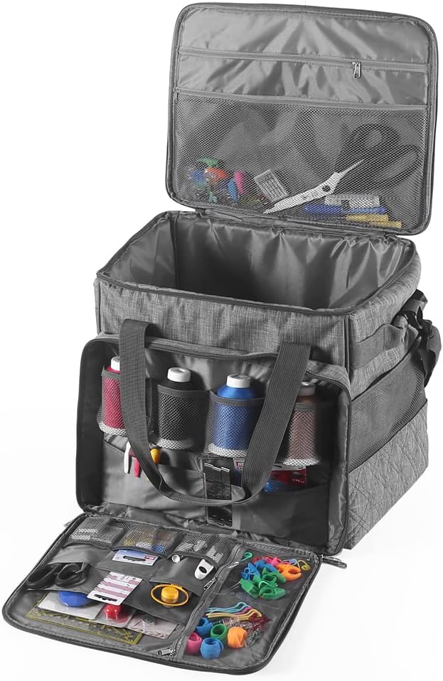 Phönix Trolley für Nähmaschinen 45x21x37cm und Overlockmaschinen 39x32x36cm (Overlocktrolley Quilt D