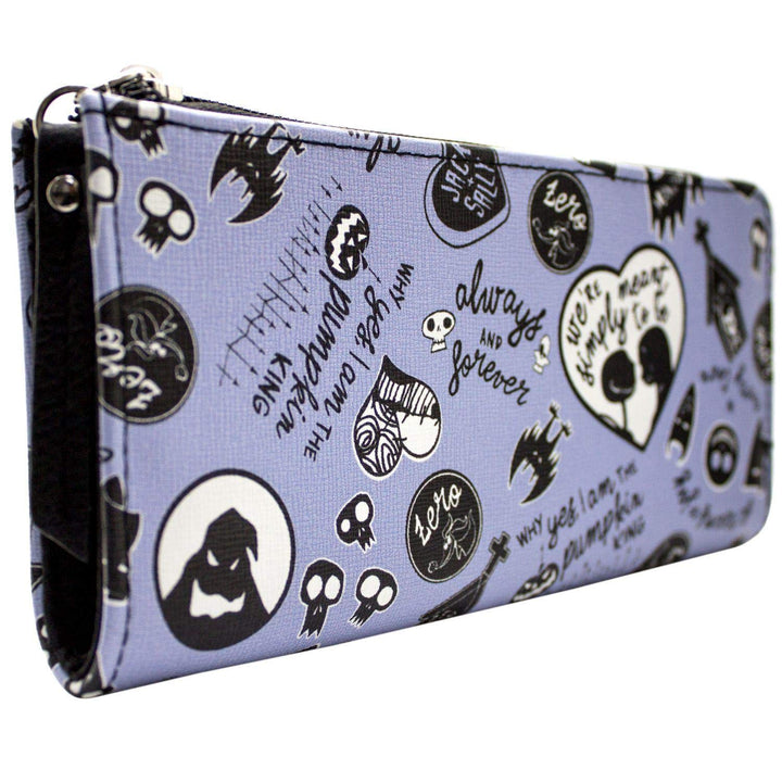 Nightmare Before Christmas Jack und Sally für Immer Portemonnaie Geldbörse Lila