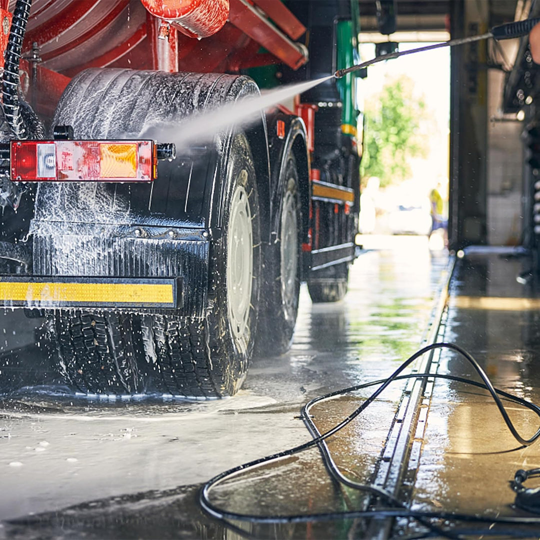 Druckreinigungsschlauch, 3/8 Zoll x 50 FT, Schnellanschluss, 4000 PSI, hochfester Draht geflochten