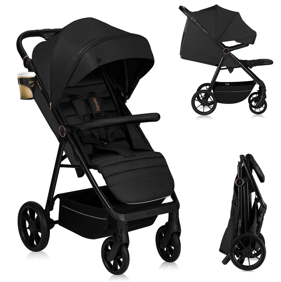 LIONELO MIRA Buggy bis zu 22 kg von 6 Monaten bis 4 Jahren Schwenkbare 360° Räder Volle Stossdämpfun