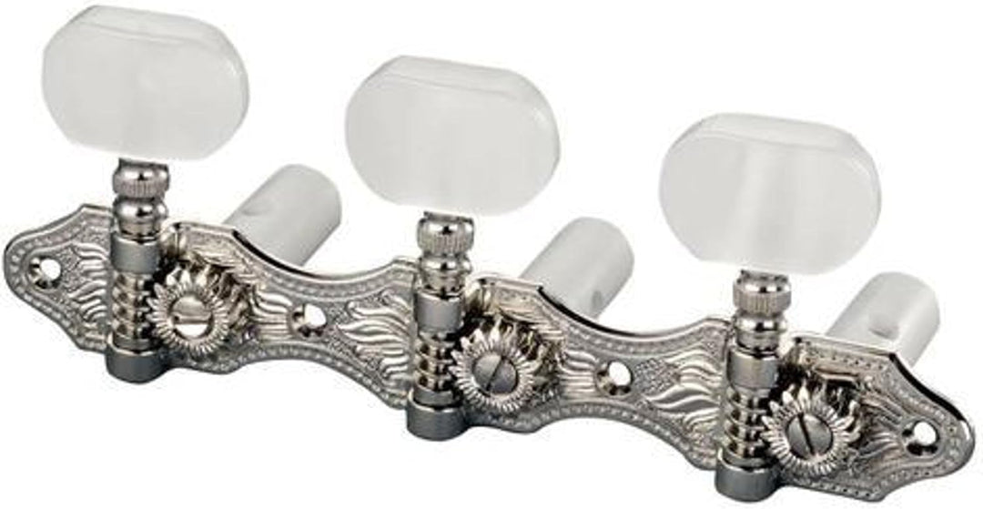 Schaller® »CLASSIC HAUSER ACRYLIC« Satz Mechaniken für Konzertgitarre - Finish: Nickel