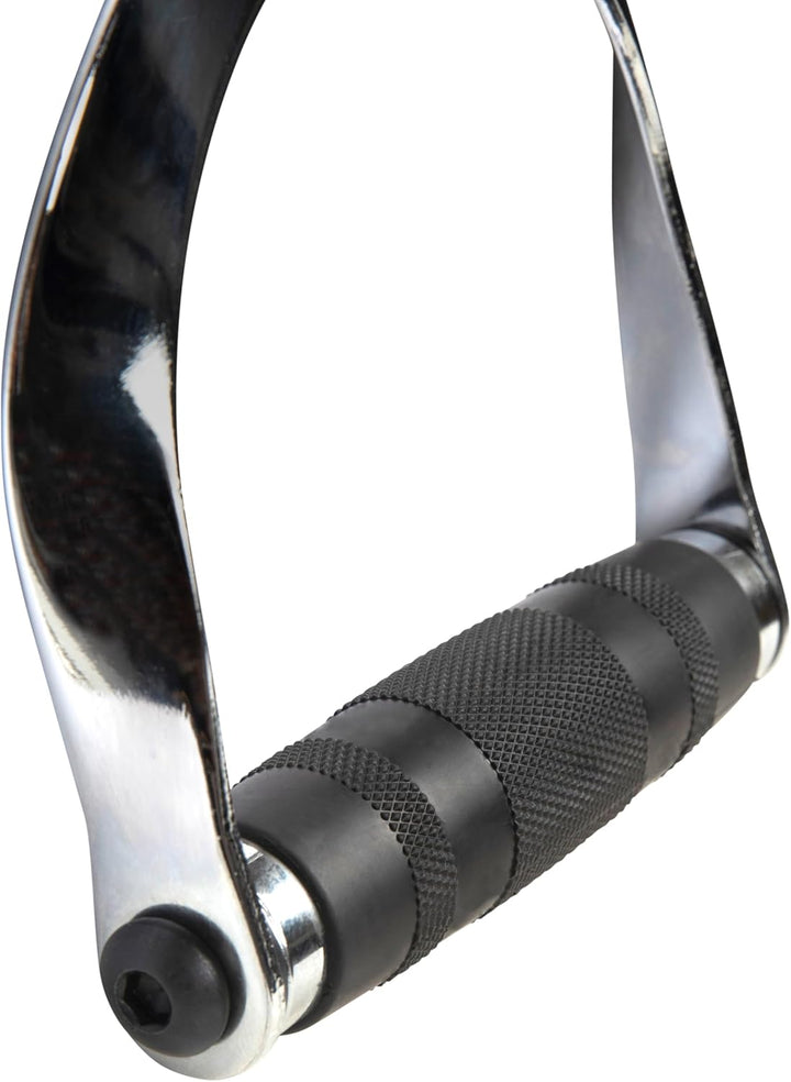 VirtuFit Cable D Handle - Aufsatz für Latzug, Seilzug, Griff mit Drehbarem für Kabelmaschine, Kabelz