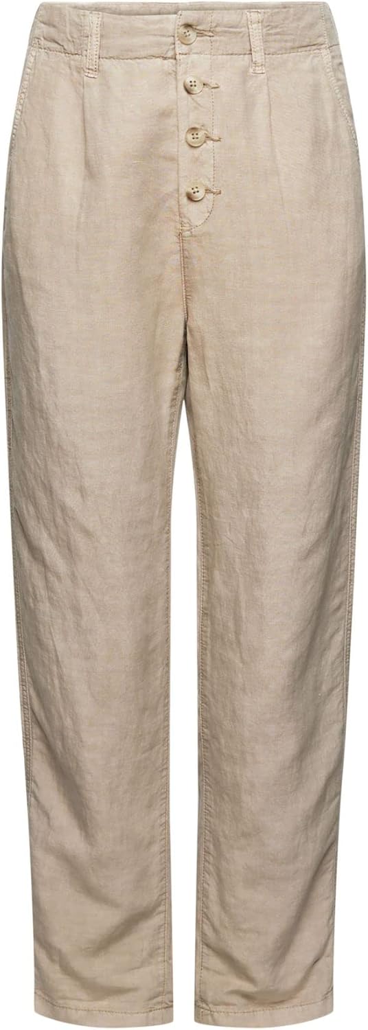 ESPRIT Damen Hose 40 260/Light Taupe, 40 260/Light Taupe