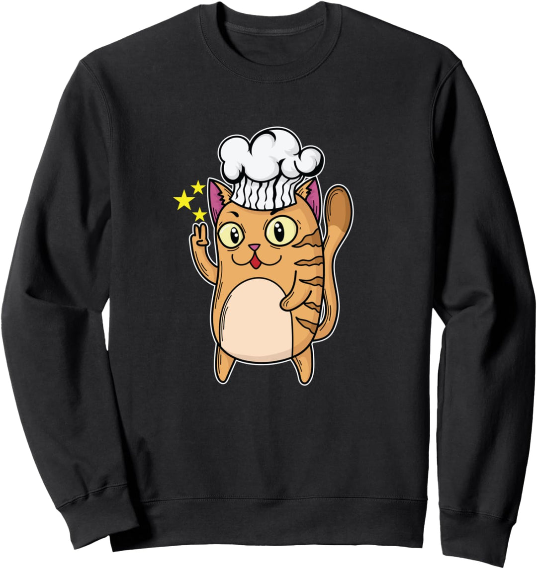Katze als Koch Peace Sweatshirt