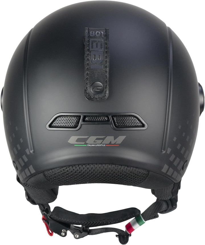 CGM Unisex – Erwachsene EBI skihelm, Schwarz Grau Matt, L (59cm)