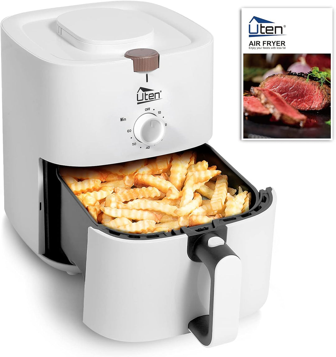 Heissluftfritteuse, 4L Air fryer XL Heissluftfriteuse für 2-6 Personen,1500W Friteuse mit Vorheizen