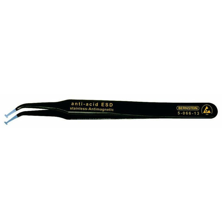 Bernstein Werkzeug SMD-Pinzette, 300 abgewinkelt mit ESD-Beschichtung, 120 mm, 2,5 mm breit, 5-066-1