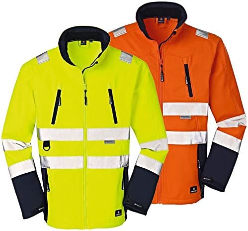 4 Protect Warnschutz Softshelljacke PITTSBURGH 3471 Wetterschutzjacke S S orange/blau, S orange/blau