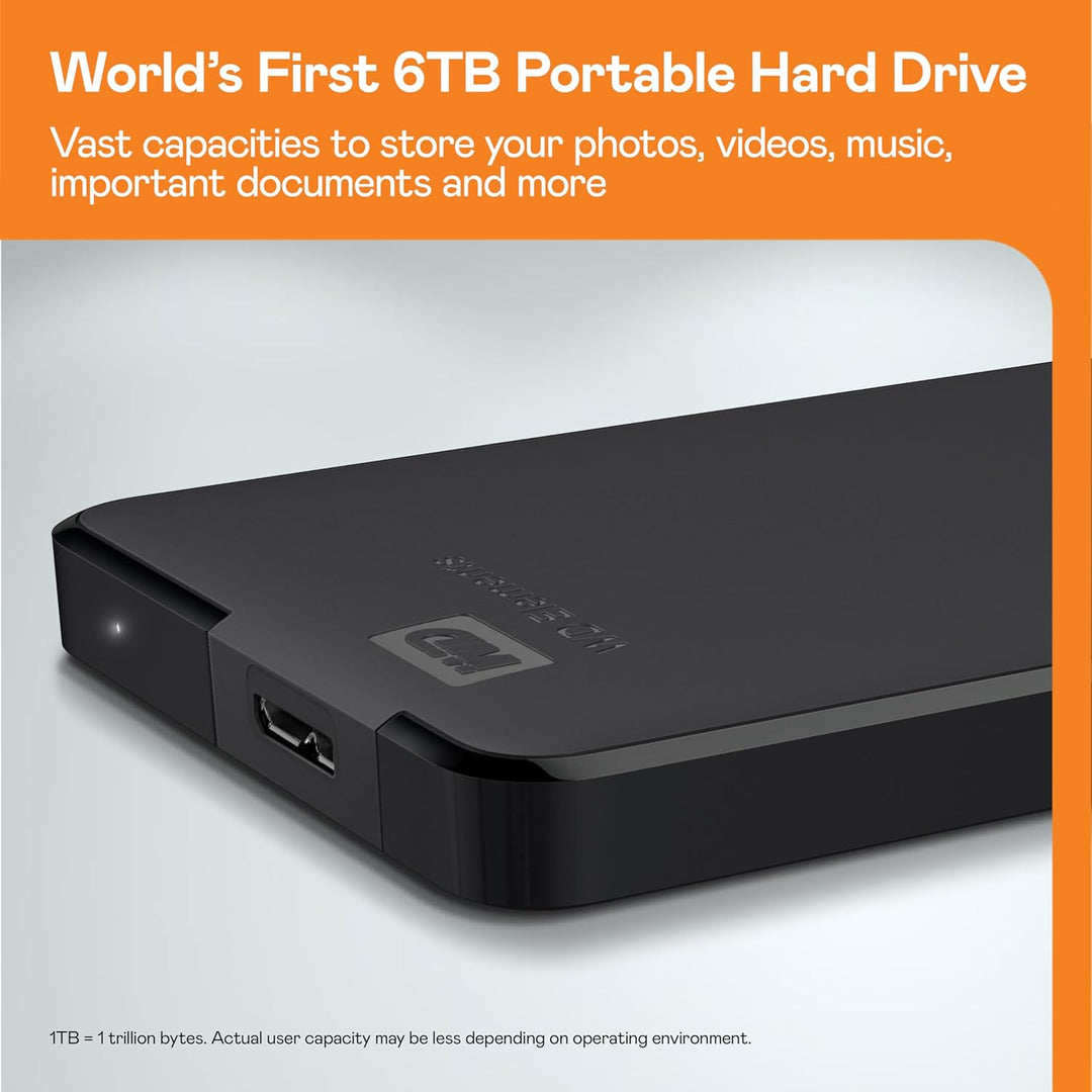 WD Elements Portable externe Festplatte 4 TB (mobiler Speicher, USB 3.0-Schnittstelle, Plug-and-Play