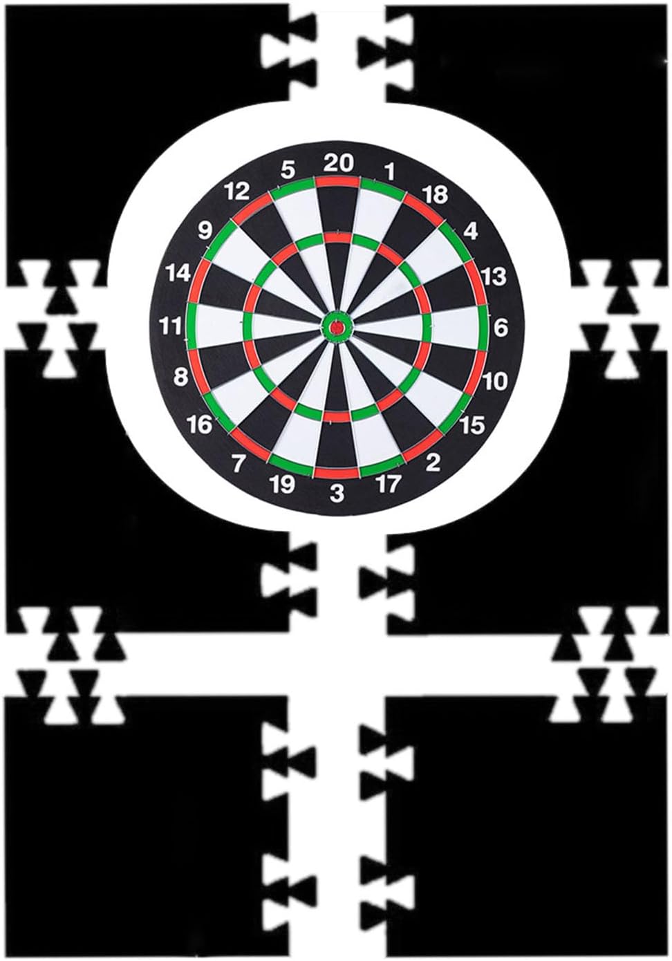 Dartboard Backboard Spleissen EVA Dartboard Surround Wandschutz für Home Bar Game Room Club