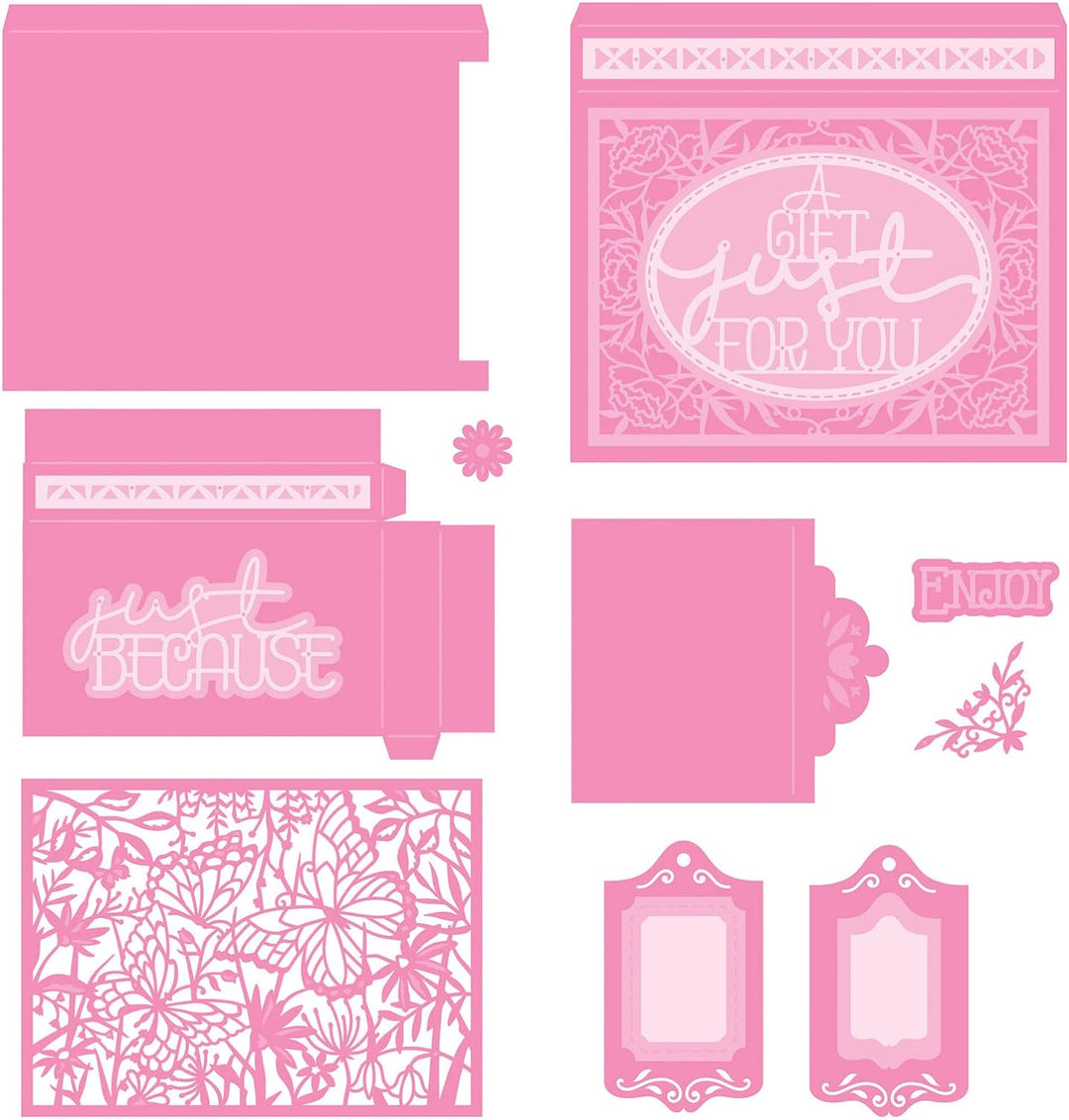 Stanz- und Prägeschablonen - Dimensions Magic Double Sliding Box