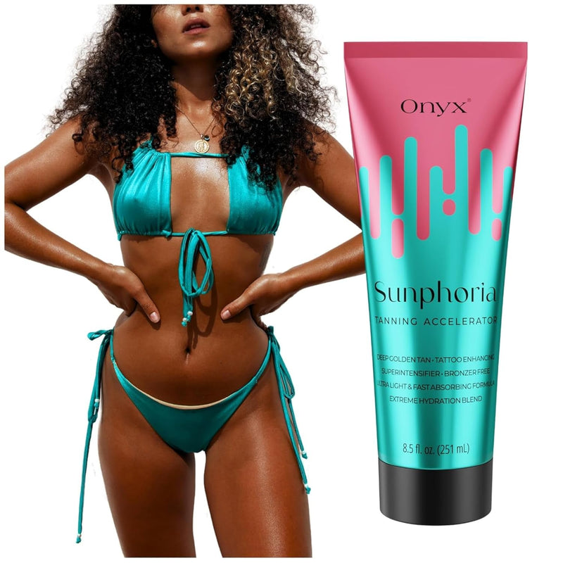 Onyx Sunphoria Solarium Creme ohne Selbstbräuner - Sonnencreme mit Bräunungsbeschleuniger - Extreme