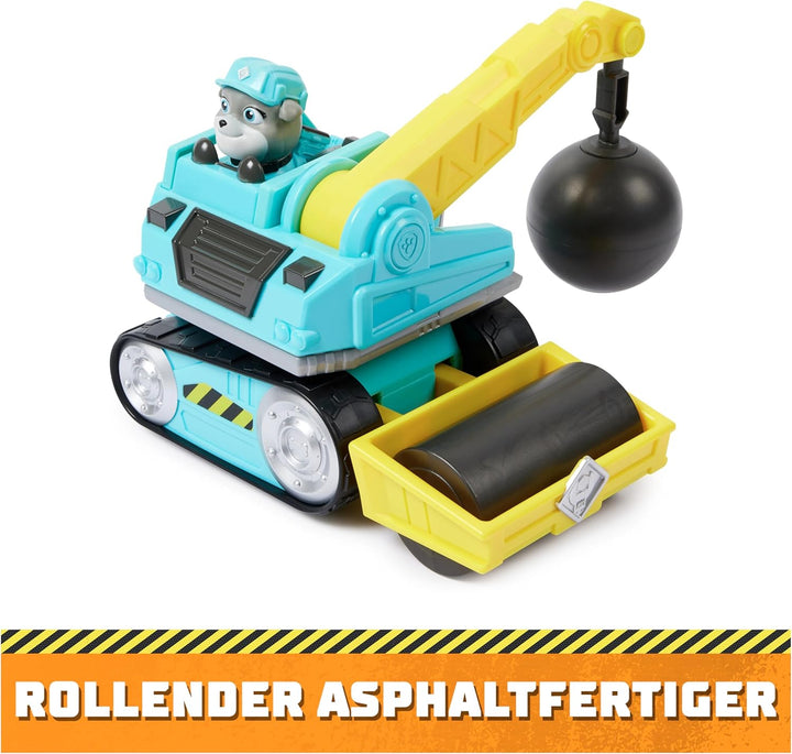 Rubble & Crew - Abrissbirnen-Baufahrzeug mit Motor-Figur (Basis Fahrzeug), Spielzeug für Kinder ab 3