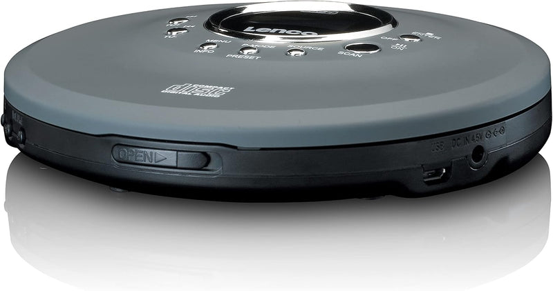 Lenco CD-400 - Tragbarer CD-Player - Discman - DAB+ Radio - CD, CD-R/RW, MP3-Player - Senderspeicher