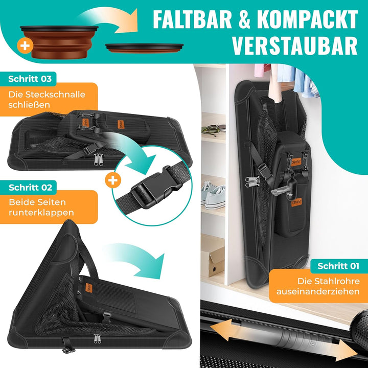 LOVPET® Transportbox Hund Katze Transporttasche XXL 92x64x64cm | Hunde-Tragetasche Faltbare Katzenta