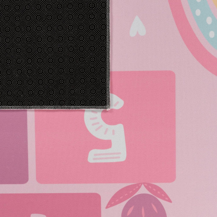 TT Home Kinderteppich Babyzimmer Teppich Kinderzimmer rutschfest Tiere Weltkarte Autos, Farbe:Pink,