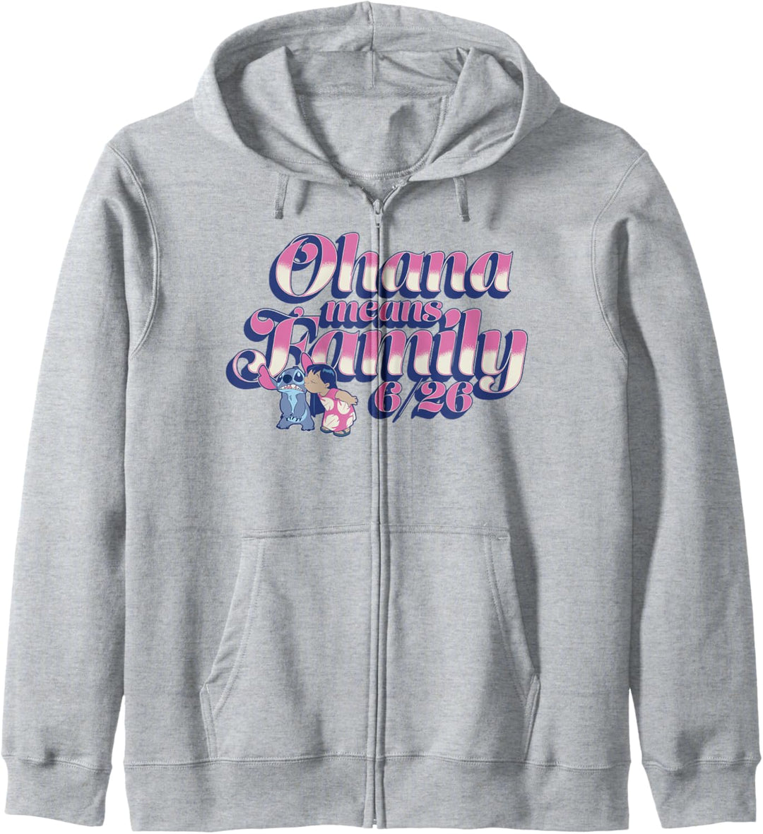 Disney Lilo & Stitch 626 Stitch Day Ohana Means Family Kapuzenjacke