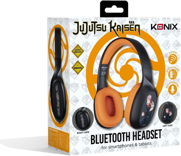 Konix Jujutsu Kaisen On-Ear-Kopfhörer kabellos Bluetooth 5.3 Smartphones und Tablets - 30 Std. Akkul