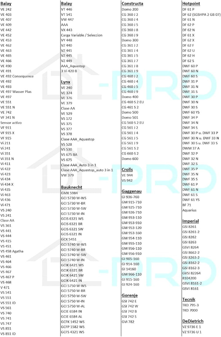 DL-pro Seilzug mit Umlenkrolle für Bosch 165298 00165298 für Türscharnierfeder Feder Geschirrspüler