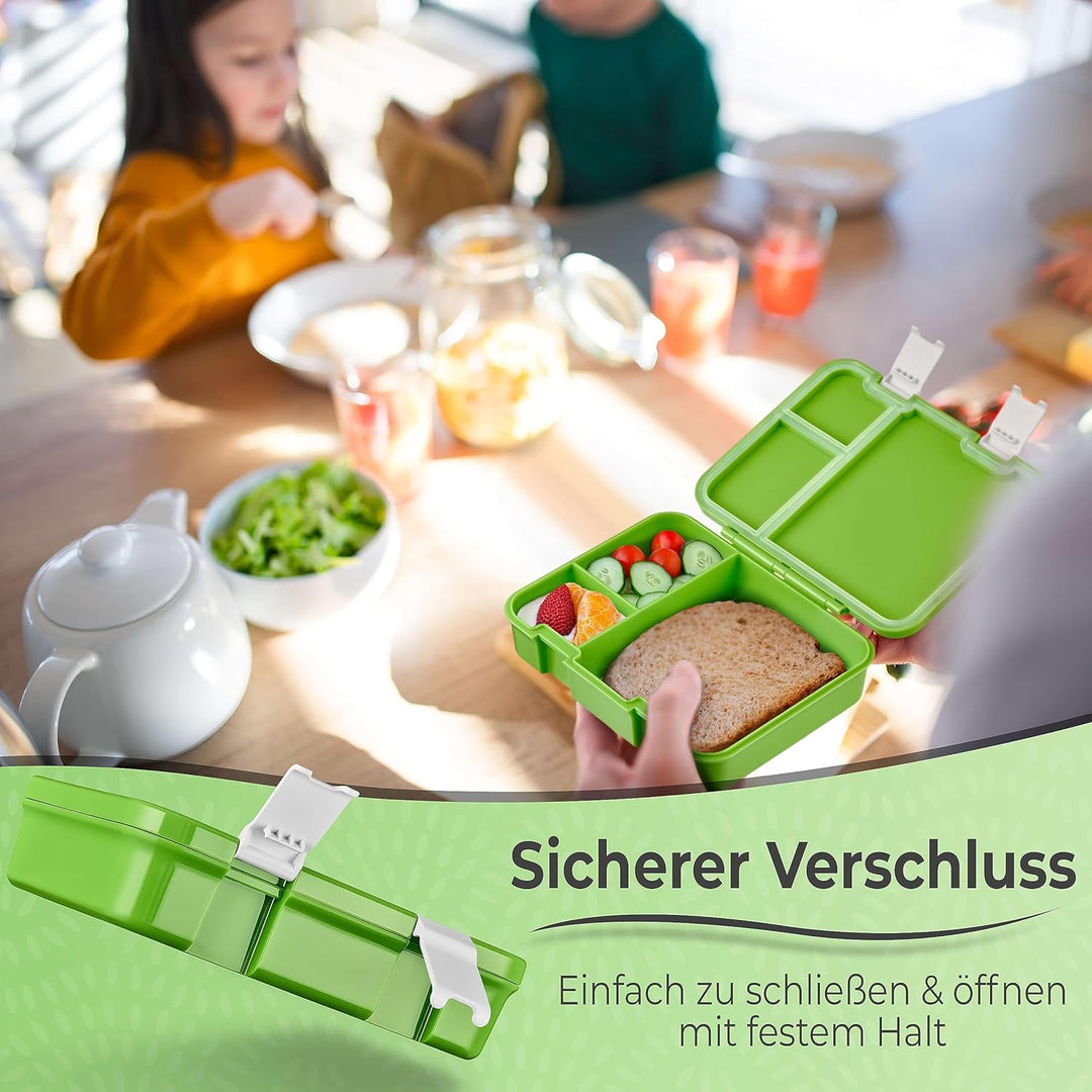 My Vesperbox® Brotdose für Kinder mit Fächern [JIN] - Lunchbox mit Trennfächern - Bento Box - Jausen