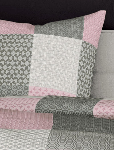 Bierbaum Bettwäsche 6277, Fein-Biber, Made in Germany, rosa 13, 2 teilig, 155x220 cm + 80x80 cm, Kom