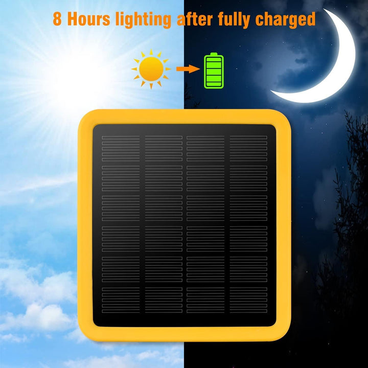 2 Stück Solar Glühbirne,TechKen Solarlampe LED Licht Tragbare Birne Solarlampen Lämpchen 3 W,3 m Lad