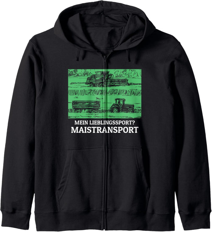Mein Lieblingssport Maistransport Überraschung für Landwirt Kapuzenjacke