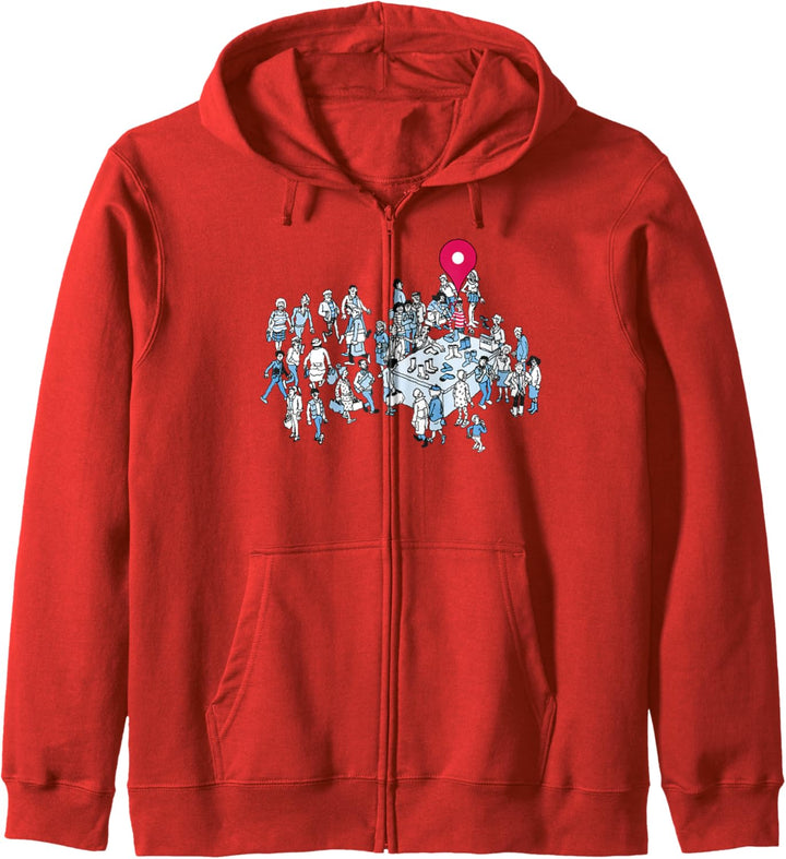 Where's Waldo? Shopping Check In Kapuzenjacke