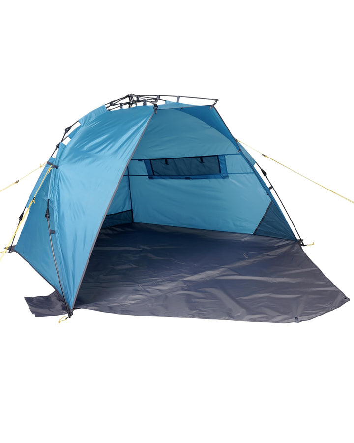 Uquip Strandmuschel Speedy Petrol I 150 x 115 x 200 cm I UPF 50+ Strandzelt zum Schutz vor Sonne, Wi